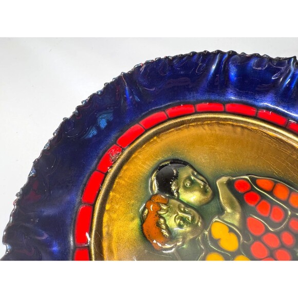 VTG Carlo Monti's Mother’s Day Plate 1973  #1983/2000 Hand Enameled on Copper - Picture 4 of 9